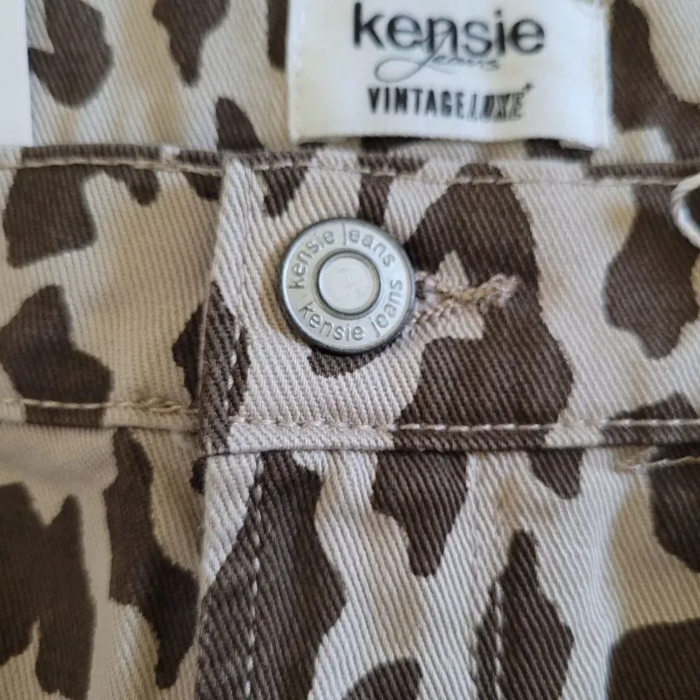 Kensie Jeans👖 Vintage Luxe Leopard🐆 Print Mini Skirt - NWT - Picture 4 of 16